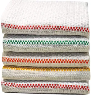 Cambridge Cotton Dobby Weave Tea Towels – Stripes Kitchen Towels