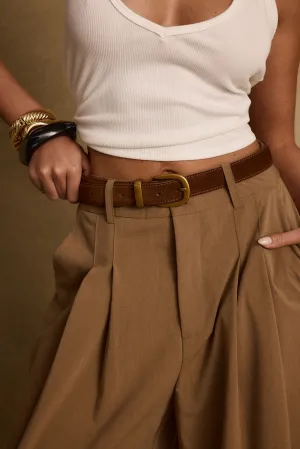 Hazelwood Brown Suede Belt